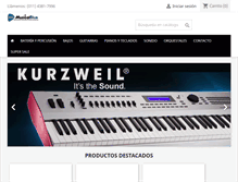 Tablet Screenshot of musicalblue.com.ar